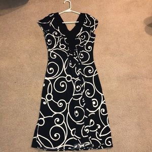 Black and white dress